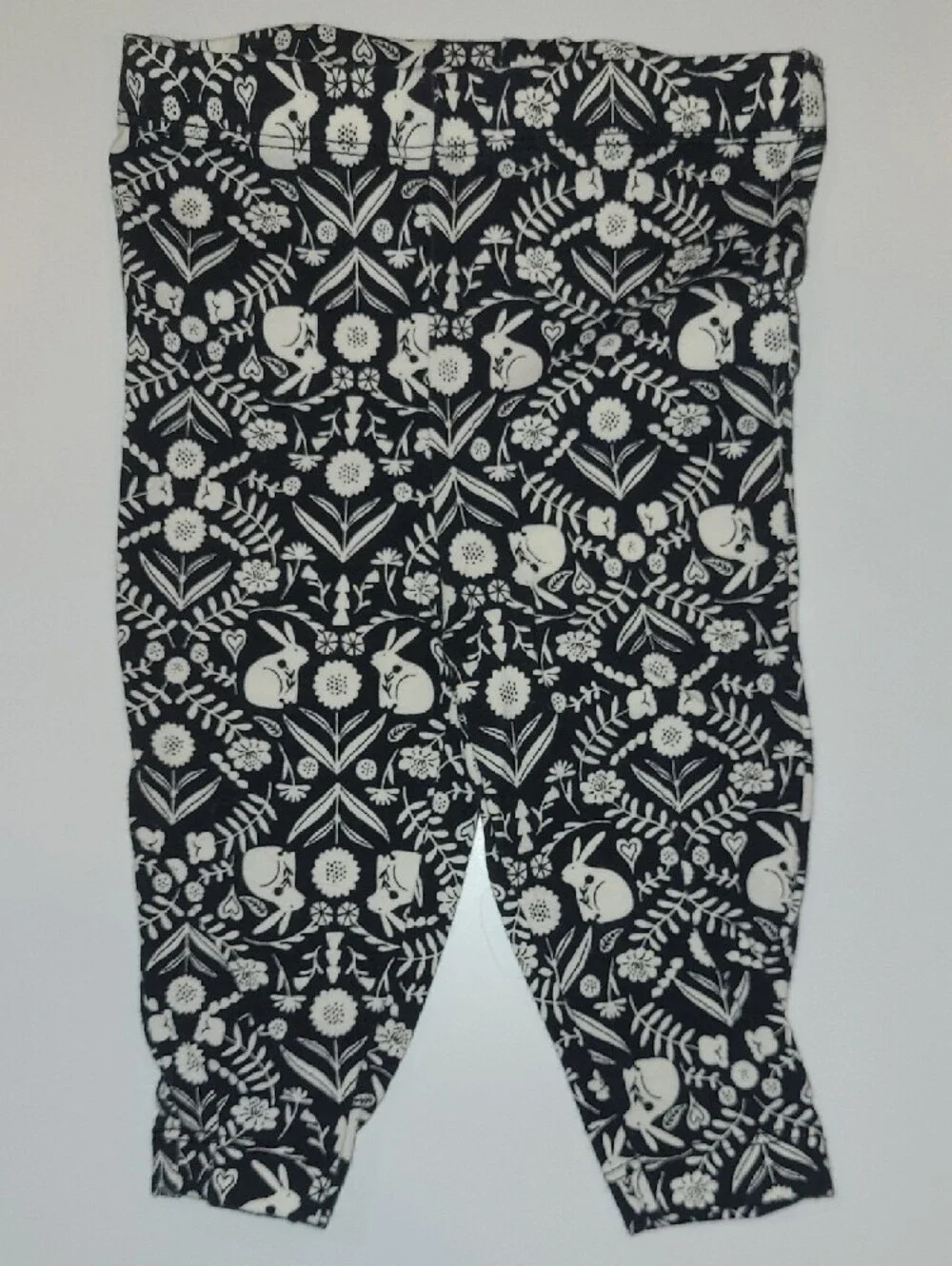 Carters Beige Sherpa Hooded Baby Vest w/ Striped Top & Patterned Leggings.